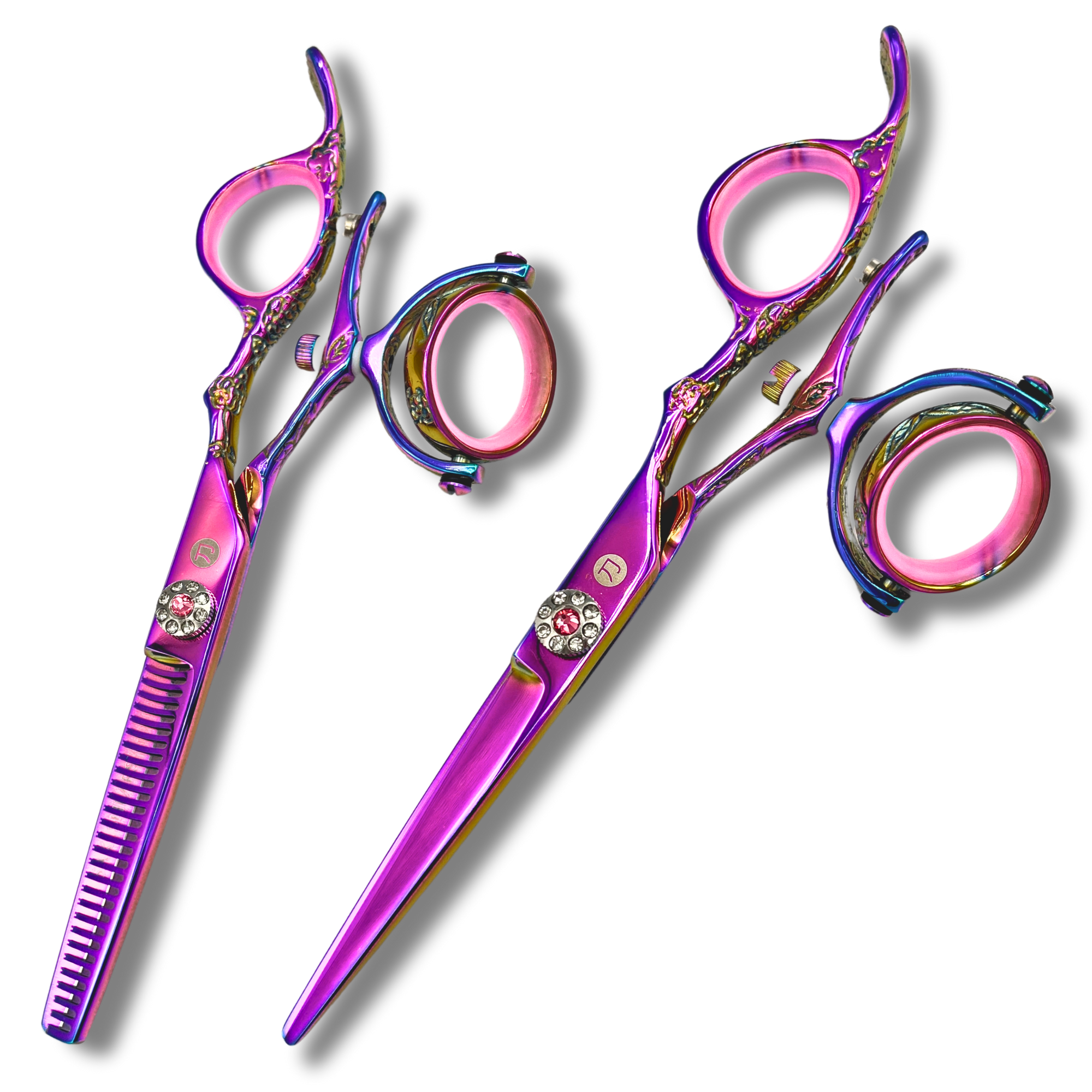 Kohana Pink Hair Shears Set (Tijeras para cortar y adelgazar el cabello)