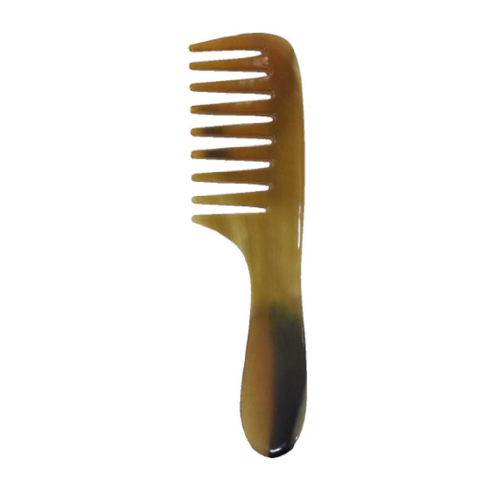 Large Wide Tooth Horn Comb For Hair